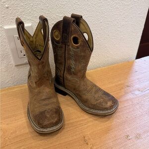 Kids Western Leather Boots